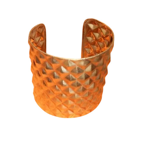 Golden Metal Cuff Bracelet