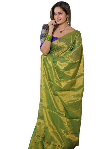 Green Raga Tissue Saree