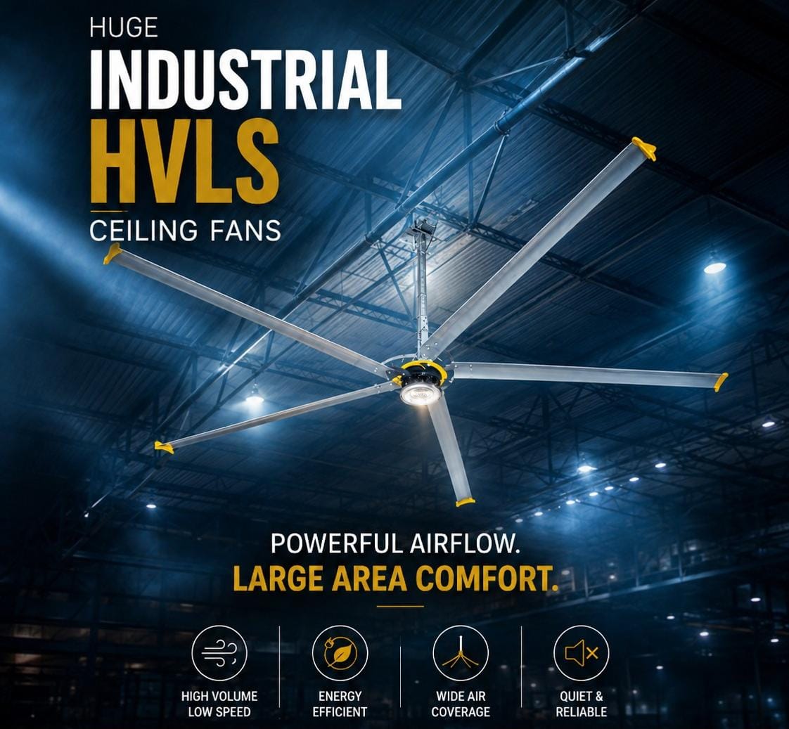 Huge Industrial Hvls Ceiling Fans