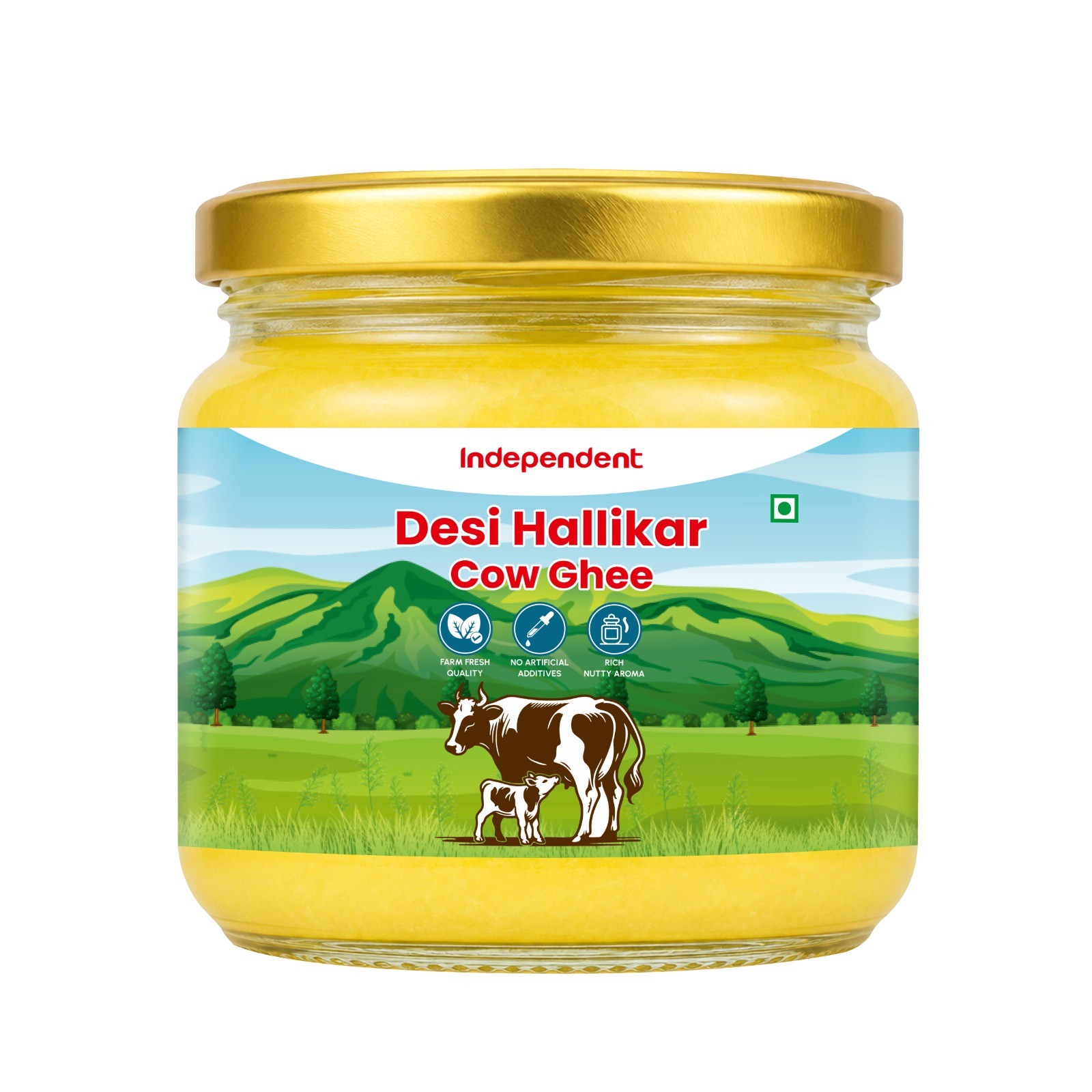 Independent Desi Hallikar Cow Ghee 250ml