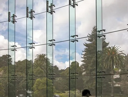 Plain Toughened Glass Door Partition