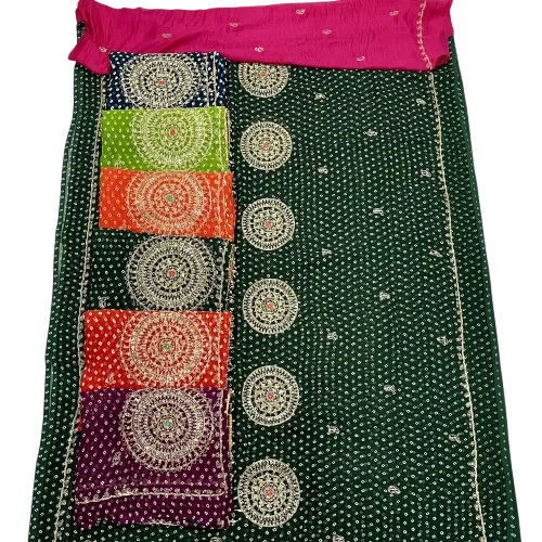 Pure 30/30 Dana Bandhni Darbari Saree For Daily Wear