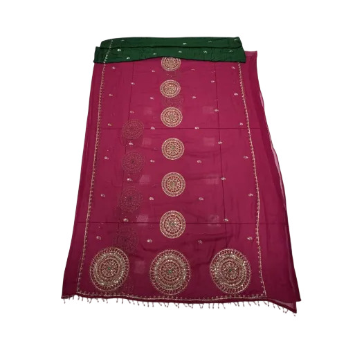 Pure 30/30 Darbari Saree With Sequence & Val Machine Work