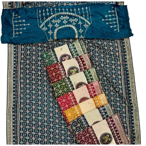 Pure Mal Cotton Dual Tone Saree With Designer Box Pallu
