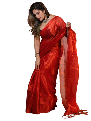 Red Raga Tissue Saree