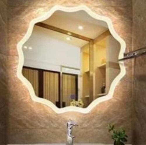 Round Led Movement Sense Mirror