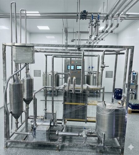 MILK PASTEURISER WITH COMPLETE SKID 
