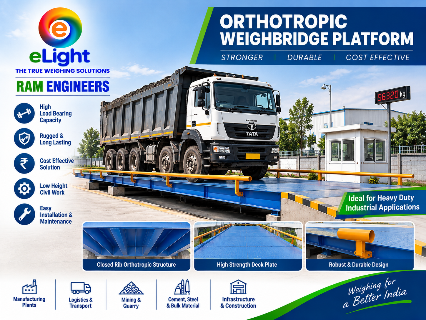 Orthotropic U Beam Weighbridge - Usage: Truck Scale