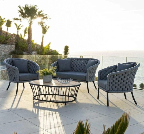 Rattan Braided Sofa Set