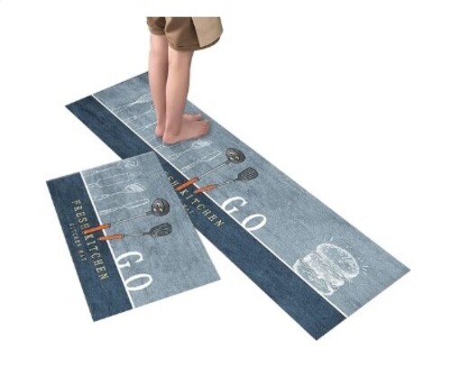2 Pcs Kitchen Mats
