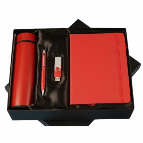 4 In 1 Pen & Bottle Diary Pen Drive Corporate Gift Set