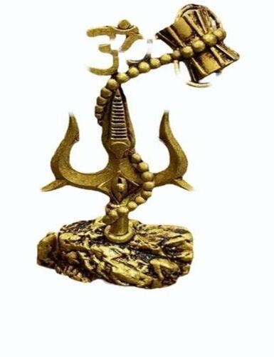 Antique Brass Mahadev Trishul & Om