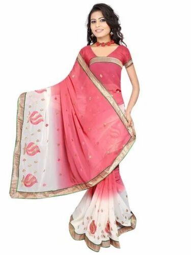 Beautiful Elegant Designer Chiffon Padding Saree
