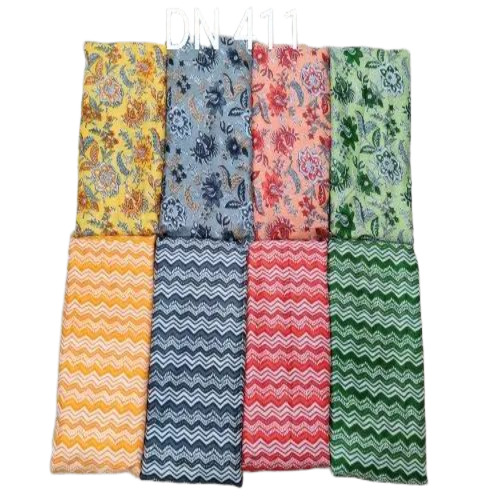 Block Printed Kurti Material