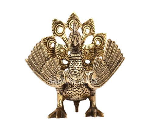 Brass Mini Peacock Urli