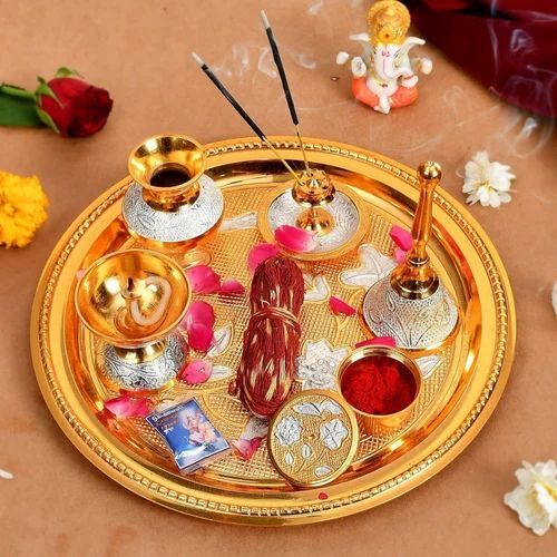 Brass Pooja Thalis Set