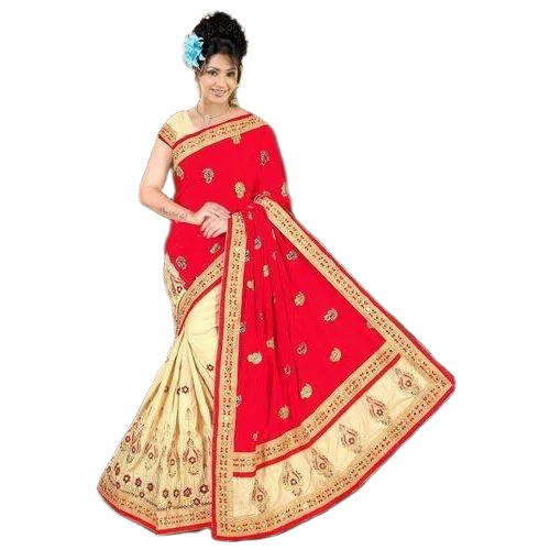 Bridal Wear Cotton Silk Saree