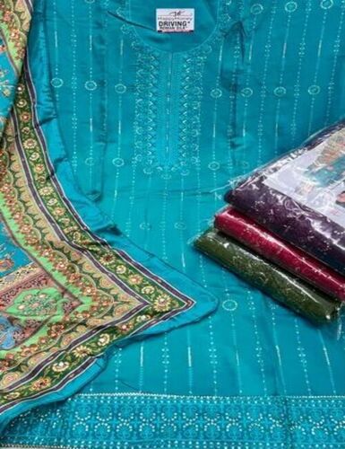 Designer Semi Stitched Suit
