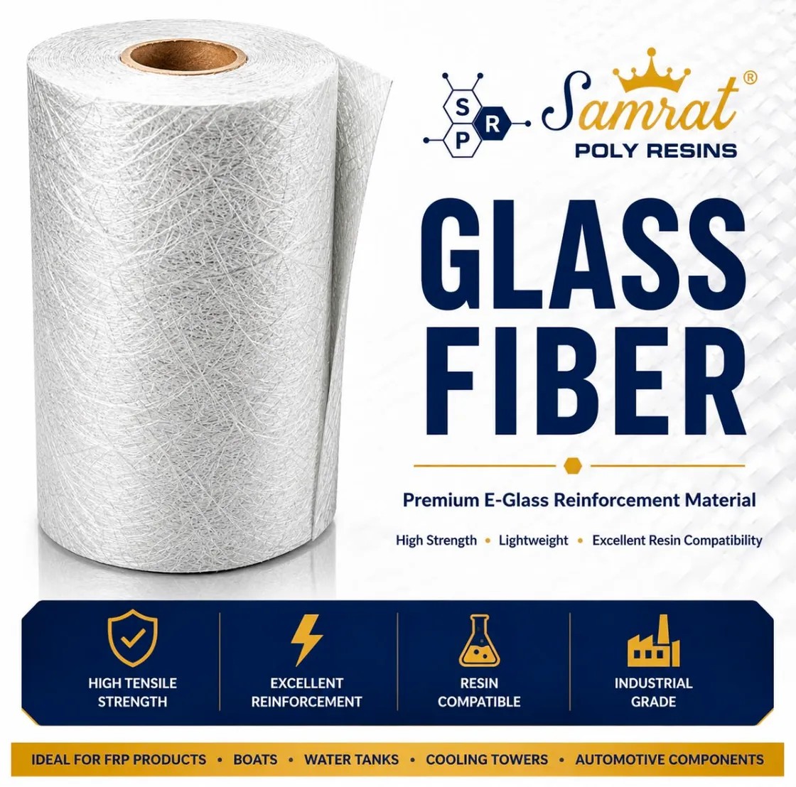 E-Glass Chopped Strand Mat Csm - Application: Frp Laminate Reinforcement
