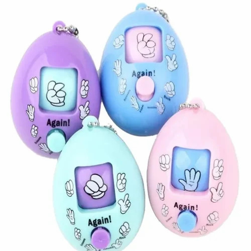 Face Changing Rock Paper Scissors Keychain