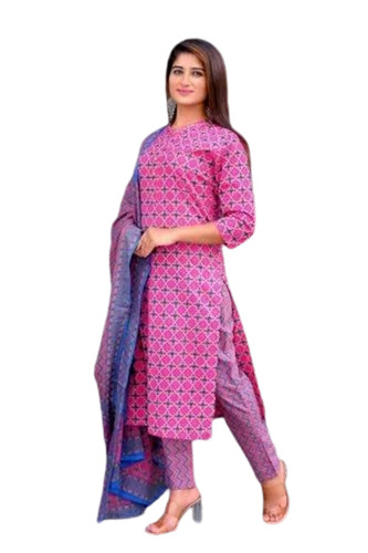 Ladies Cotton Suits - Printed Slim Fit Cotton M to XXL | Breathable Anti Wrinkle Machine Washable