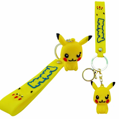 Pokemon Plastic Keychain With Wrist Band