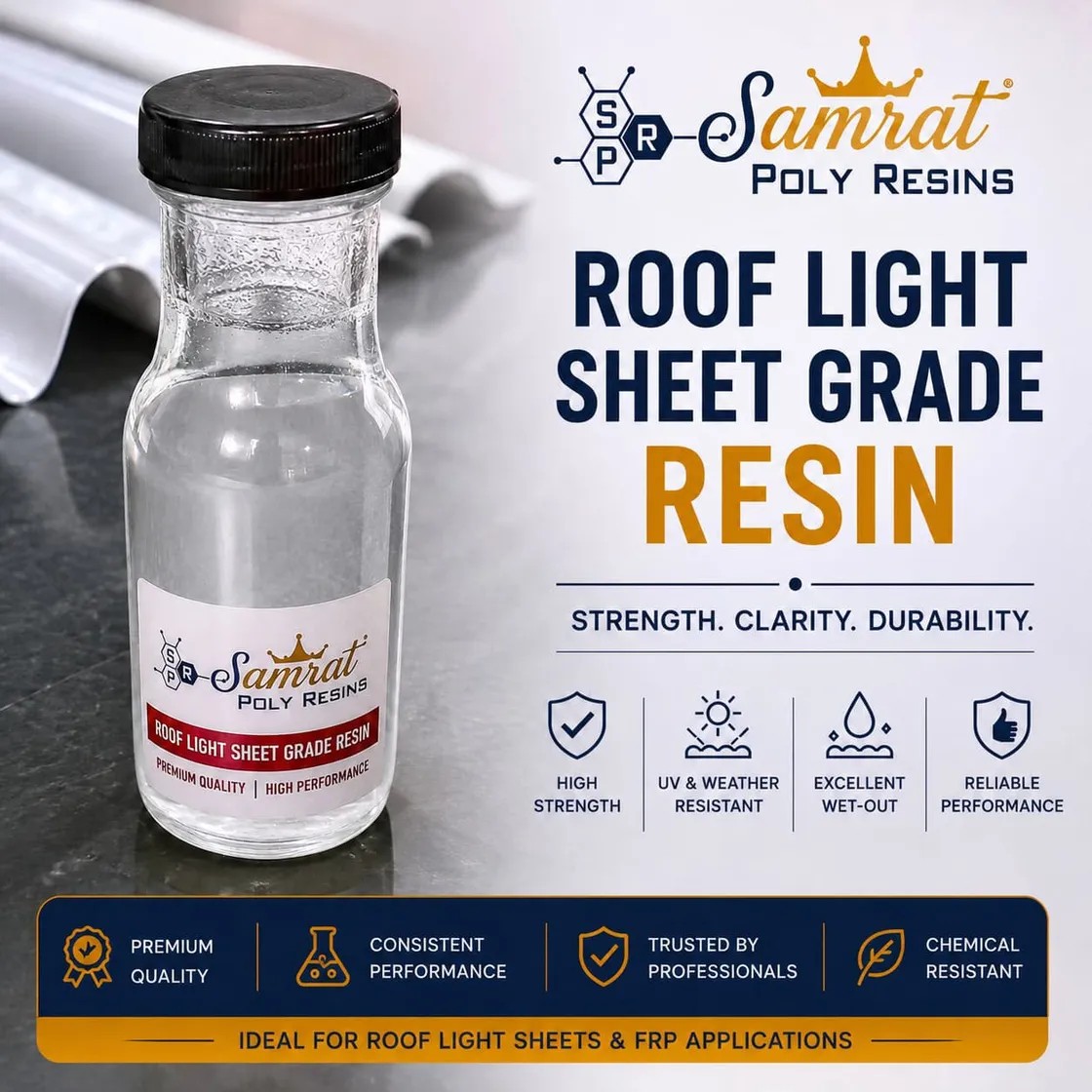 Polyester Resin For Translucent Frp Roofing Sheets - Color: Water White