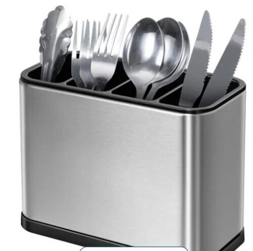 Stainless Steel 4 Compartment Spoon Holder