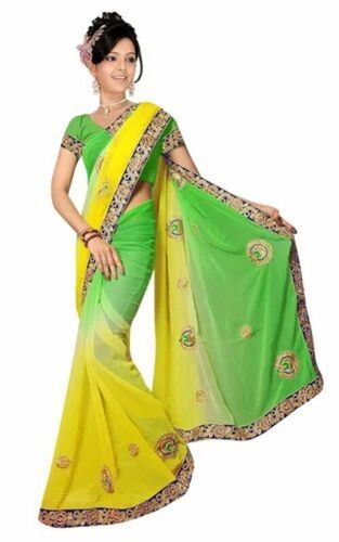 Traditional Indian Ethnic Chiffon Padding Saree