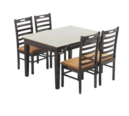 Vilina Dining Set 4s Digital Printed Glass