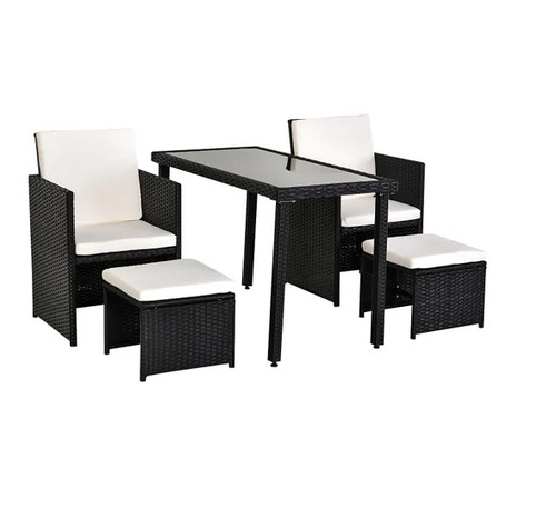 Wicker Outdoor Dining Table Set
