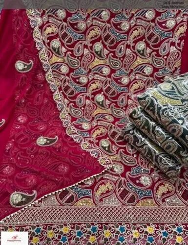 Women Printed Unstitched Suit
