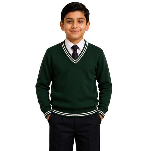 Boy's Lining Full Sleeves School Sweater