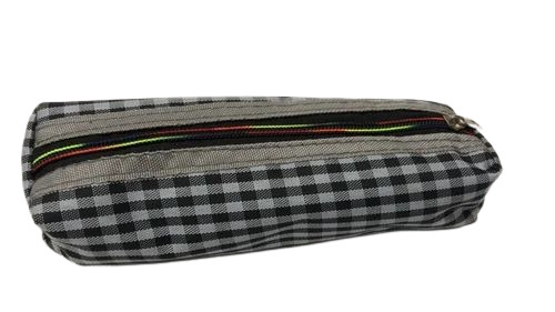 Check Printed Pencil Pouch