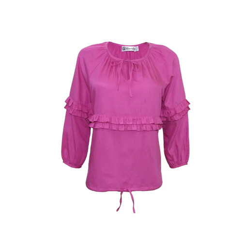Fashion Plain Top - Color: Pink