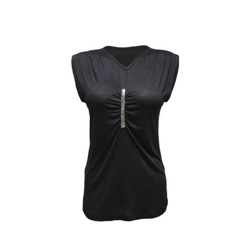 Girls Plain Tops - Color: Black