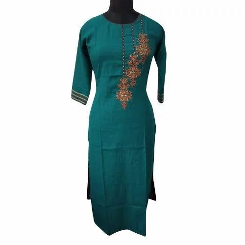 Ladies Embroidered Rayon Kurti