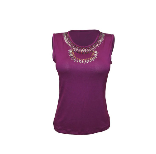 Ladies Plain Tops - Color: Purple