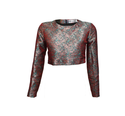 Printed Ladies Tops - Color: Brown