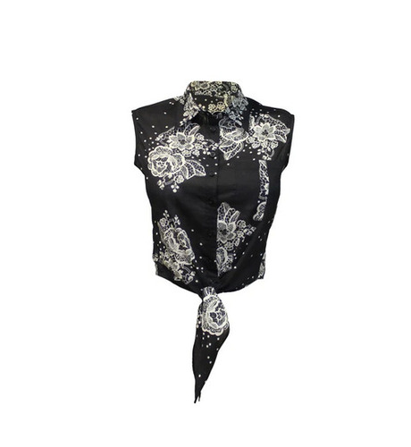 Printed Tops - Color: Black & White