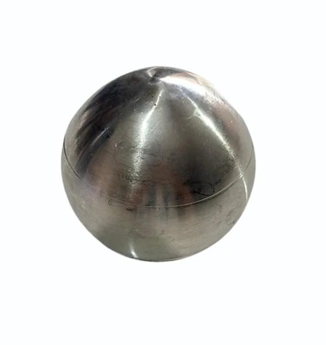 5inch Coconut Shape Railing Ball - Stainless Steel, 5 Inch, Silver | Polished Finish, Rust Resistant, Durable Structure