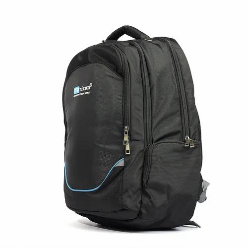 Black Polyester Laptop Bag