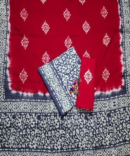 Cotton Batik Unstitched Suit Material