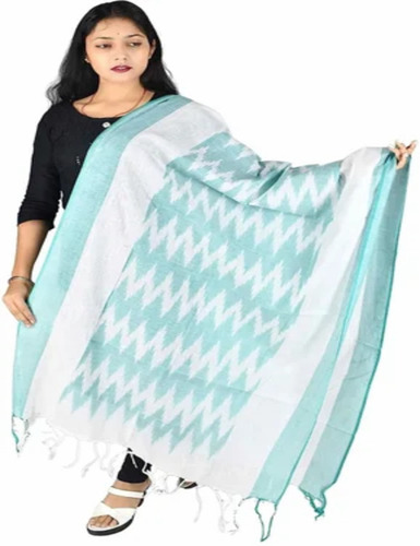 Cotton Light Blue Dupatta