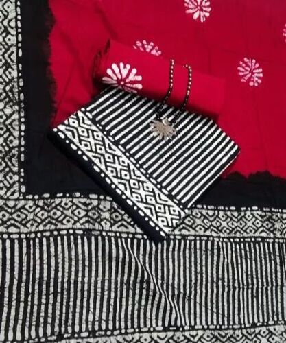 Cotton Regular Unstitched Suit Material