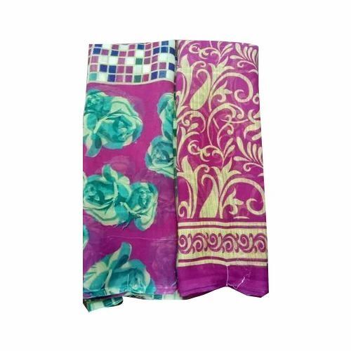 Floral Print Georgette Saree