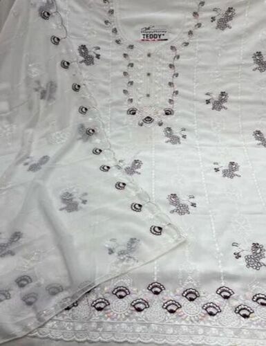 Ladies Fancy Unstitched Suit