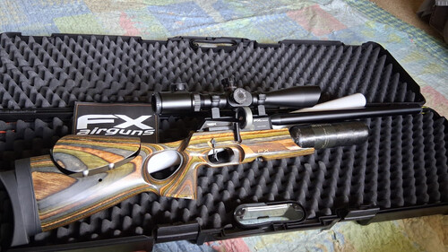 New .25 cal FX CROWN Green Laminate