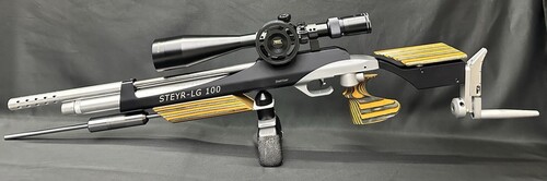 New A.Z. STEYR LG 100 .177 Field Target PCP MATCH AIR RIFLE w/ SCOPE