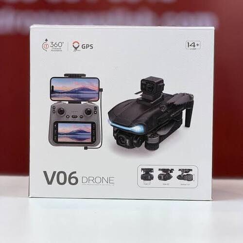 Original Quality 2026 LATEST V06 3 AXIS GIMBAL CAMERA DRONE WITH DISPLAY REMOTE & OAS SENSOR